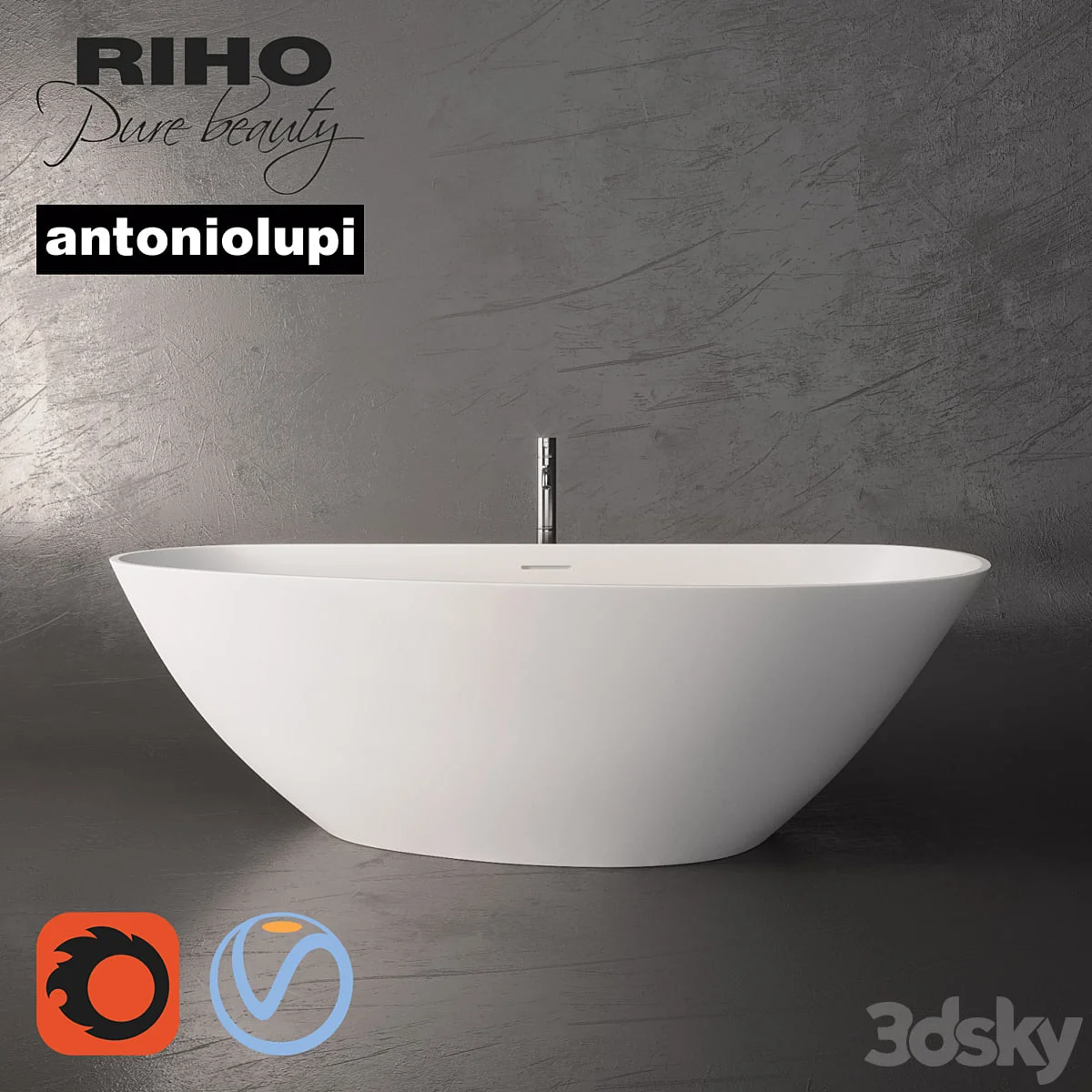 Riho Granada Bath and Mixer Antoniolupi Ayati